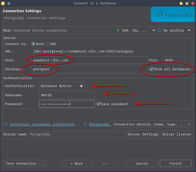 Configuring DBeaver | CFRC Docs